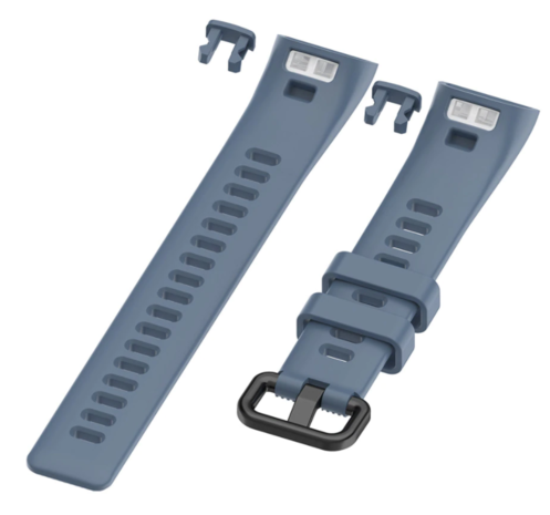 Strap-it Strap-it Bracelet silicone Huawei Band 3/4 Pro  (gris bleu)