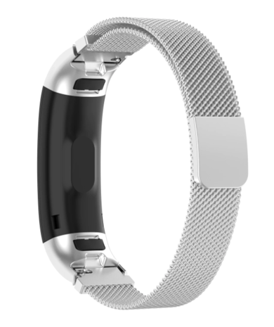 Strap-it Strap-it Bracelet Milanais Huawei Band 3/4 Pro (argent) Strap-it Strap-it Bracelet Milanais Huawei Band 3/4 Pro (argent)