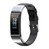 Strap-it Bracelet cuir Huawei Band 3/4 Pro (noir)