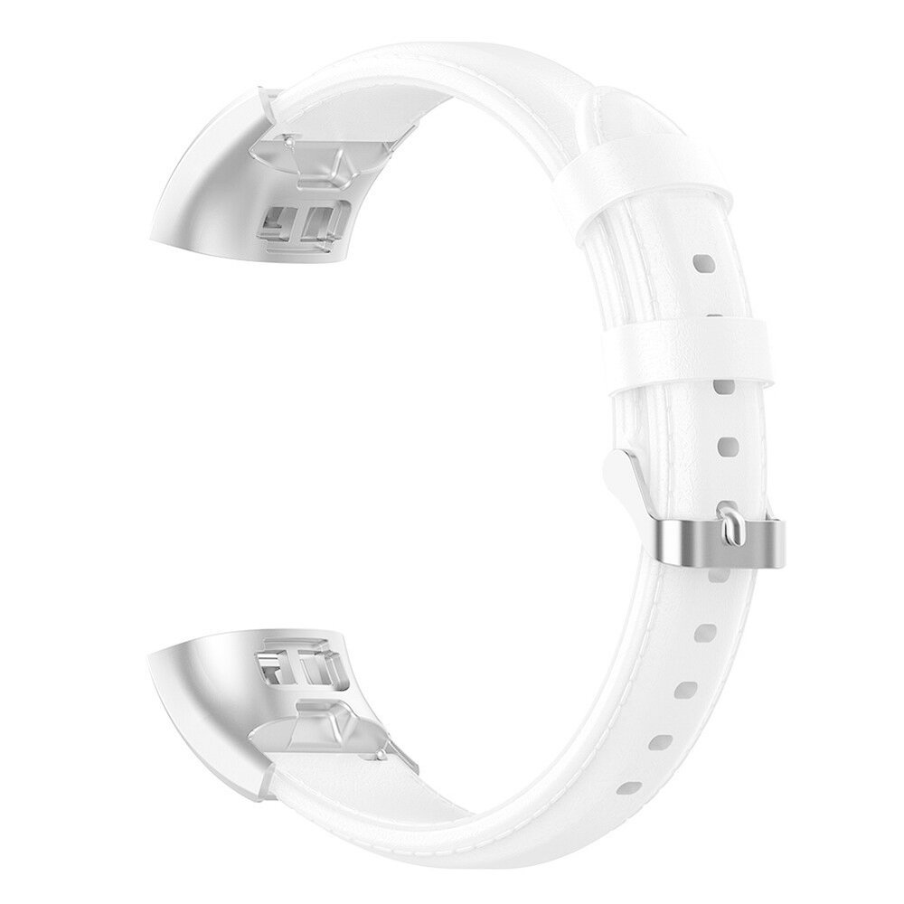 Strap-it Strap-it Bracelet cuir Huawei Band 3/4 Pro (blanc)
