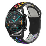 Strap-it Bracelet sport Huawei Watch GT 2 (noir et multicolore) Strap-it Bracelet sport Huawei Watch GT 2 (noir et multicolore)