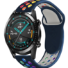 Strap-it Strap-it Bracelet sport Huawei Watch GT 2 (bleu foncé et multicolore) Strap-it Strap-it Bracelet sport Huawei Watch GT 2 (bleu foncé et multicolore)