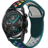 Strap-it Strap-it Bracelet sport Huawei Watch GT 2 (vert pin et multicolore) Strap-it Strap-it Bracelet sport Huawei Watch GT 2 (vert pin et multicolore)