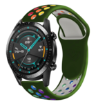 Strap-it Strap-it Bracelet sport Huawei Watch GT 2 (vert armée et multicolore)