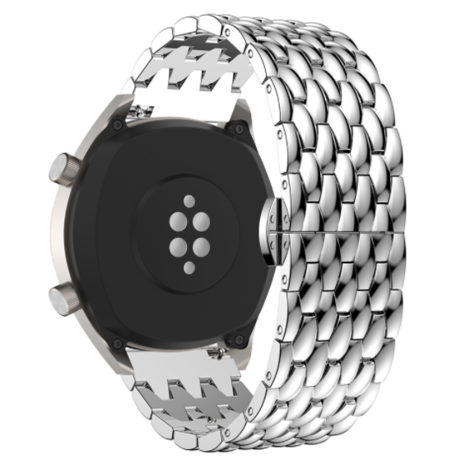Strap-it Strap-it Bracelet acier dragon Huawei Watch GT 2 (argent) Strap-it Strap-it Bracelet acier dragon Huawei Watch GT 2 (argent)