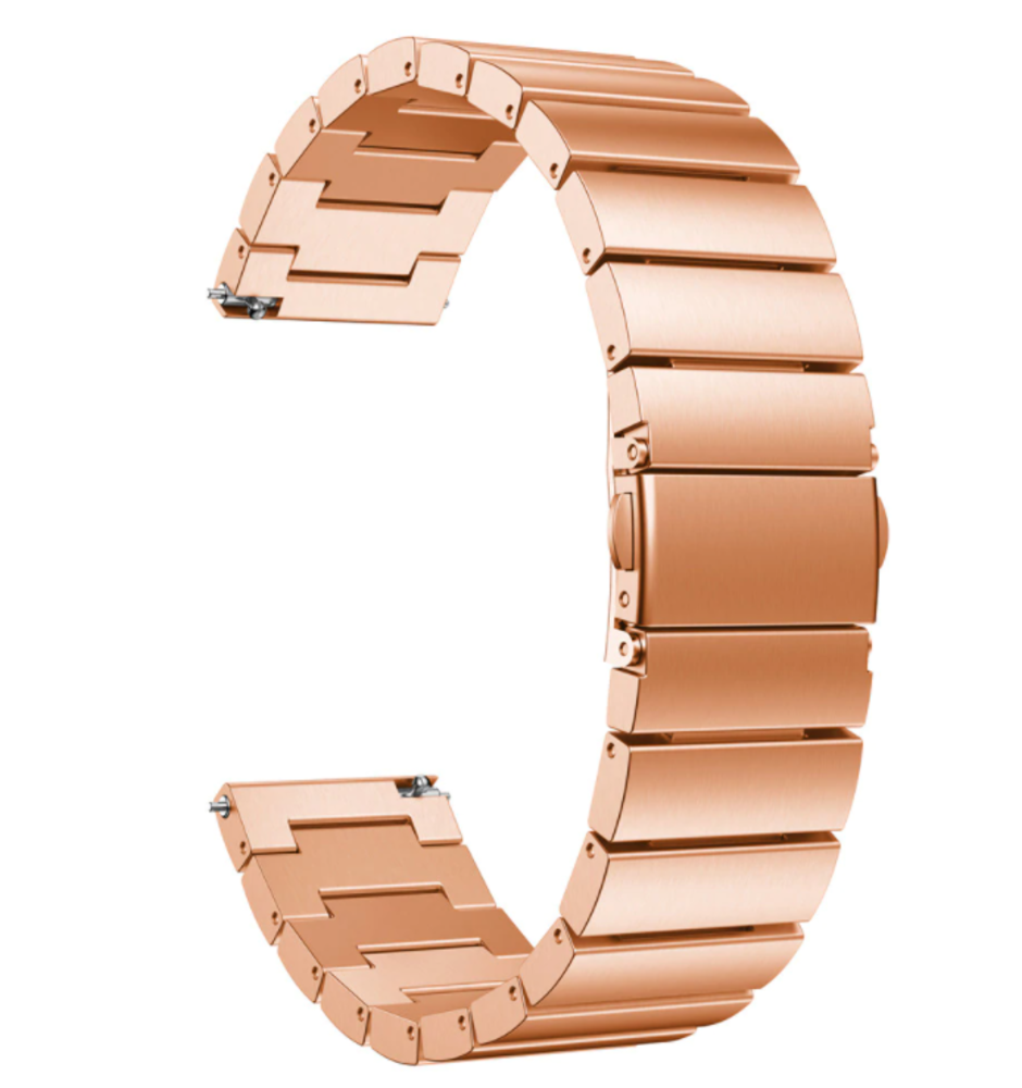 Strap-it Strap-it Bracelet métal Huawei Watch GT 2 (or rose) Strap-it Strap-it Bracelet métal Huawei Watch GT 2 (or rose)