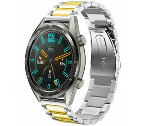 Strap-it Bracelet acier Huawei Watch GT 2 (argent/or)