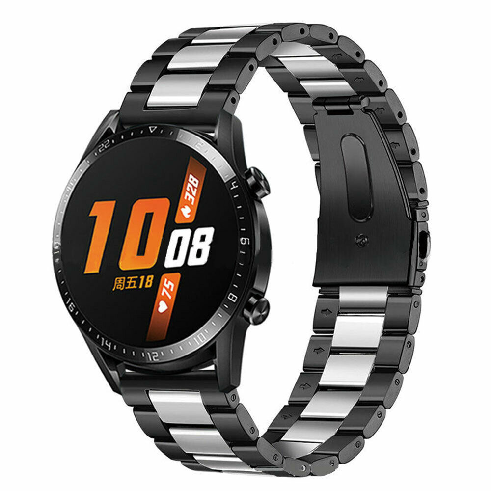 Strap-it Strap-it Bracelet acier Huawei Watch GT 2 (noir/argent)