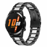 Strap-it Bracelet acier Huawei Watch GT 2 (noir/argent)