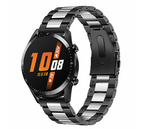 Strap-it Bracelet acier Huawei Watch GT 2 (noir/argent)