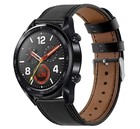 Strap-it Strap-it Bracelet cuir Huawei Watch GT 2 (noir élégant)