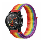 Strap-it Bracelet nylon Huawei Watch GT 2 (arc-en-ciel)