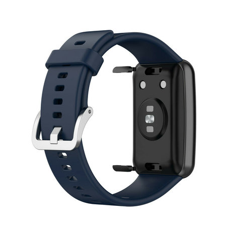 Strap-it Strap-it Bracelet silicone Huawei Watch Fit (bleu foncé)