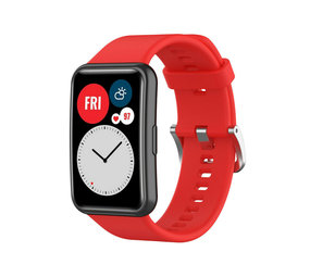 Strap-it Bracelet silicone Huawei Watch Fit (rouge)