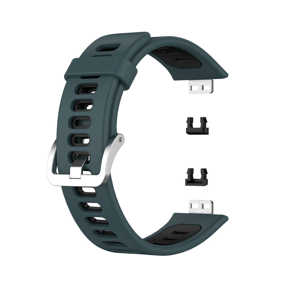 Strap-it Strap-it Bracelet à boucle de sport Huawei Watch Fit (vert/noir) Strap-it Strap-it Bracelet à boucle de sport Huawei Watch Fit (vert/noir)