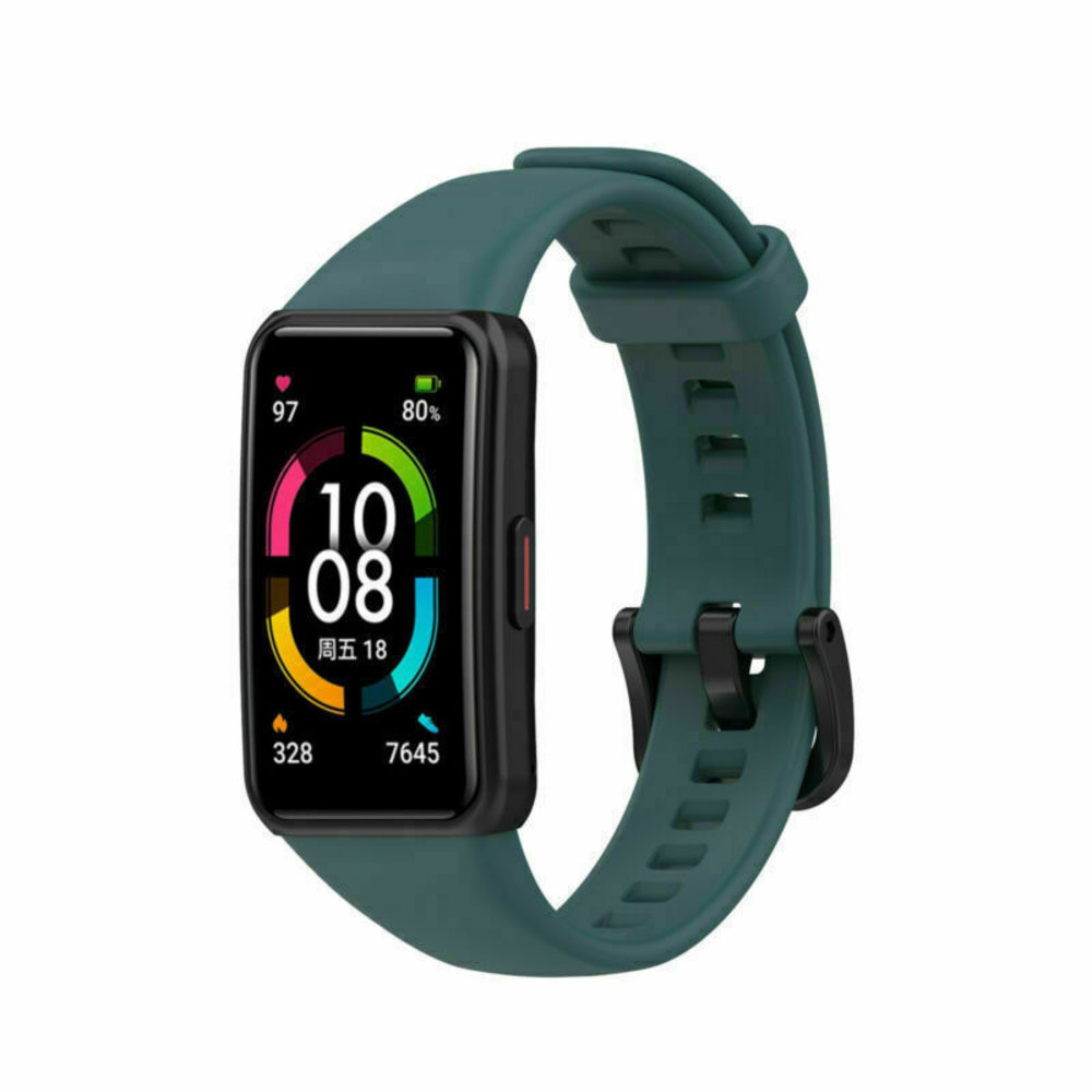 Strap-it Strap-it Bracelet silicone Huawei Band 6 (vert pin)
