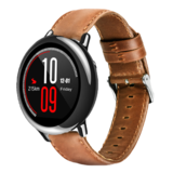 Strap-it Bracelet cuir Xiaomi Amazfit Pace (marron)
