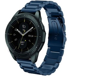 Strap-it Bracelet acier Samsung Galaxy Watch 42mm (bleu)