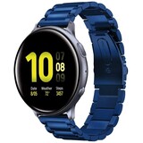 Strap-it Bracelet acier Samsung Galaxy Watch Active (bleu)