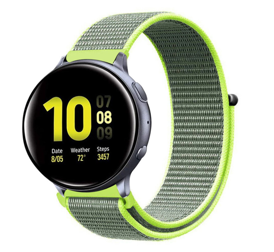 Strap-it Strap-it Bracelet nylon Samsung Galaxy Watch Active (fluorescent)