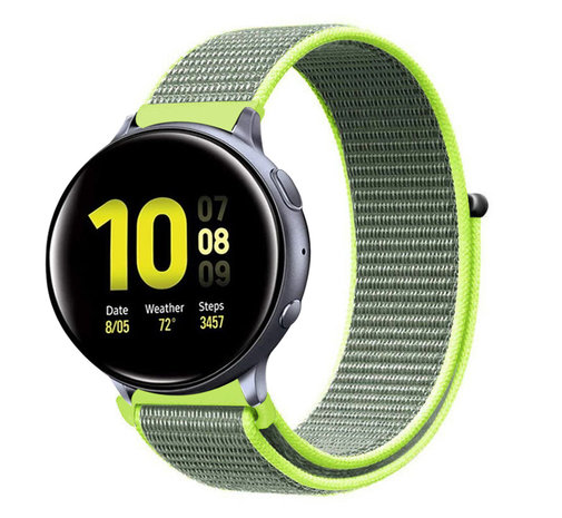 Strap-it Strap-it Bracelet nylon Samsung Galaxy Watch Active (fluorescent)