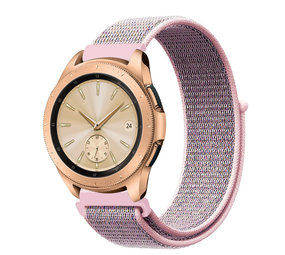 Strap-it Bracelet nylon Samsung Galaxy Watch 42 mm (rose sable)