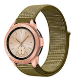 Strap-it Bracelet nylon Samsung Galaxy Watch 42mm (olive)