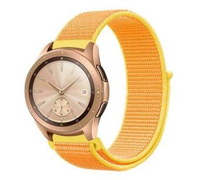 Strap-it Bracelet nylon Samsung Galaxy Watch 42mm (jaune clair)