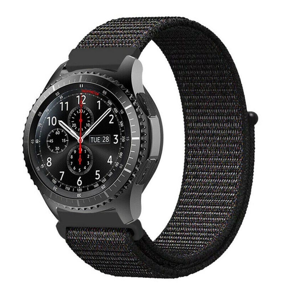 Strap-it Strap-it Bracelet nylon Samsung Galaxy Watch 46mm (noir)
