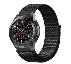 Strap-it Bracelet nylon Samsung Galaxy Watch 46mm (noir)