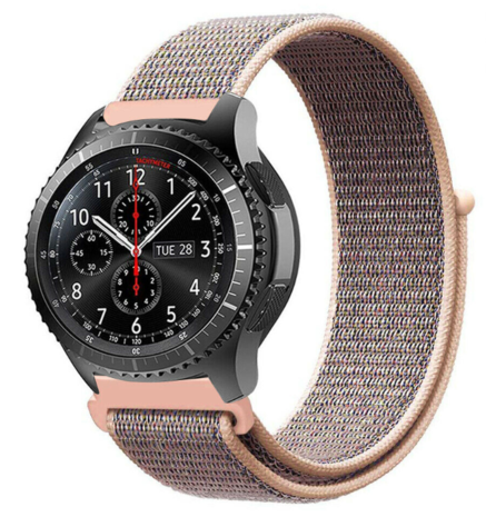 Strap-it Strap-it Bracelet nylon Samsung Galaxy Watch 46mm (rose sable)