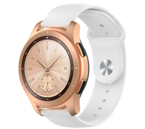 Strap-it Bracelet sport Samsung Galaxy Watch 42mm (blanc)