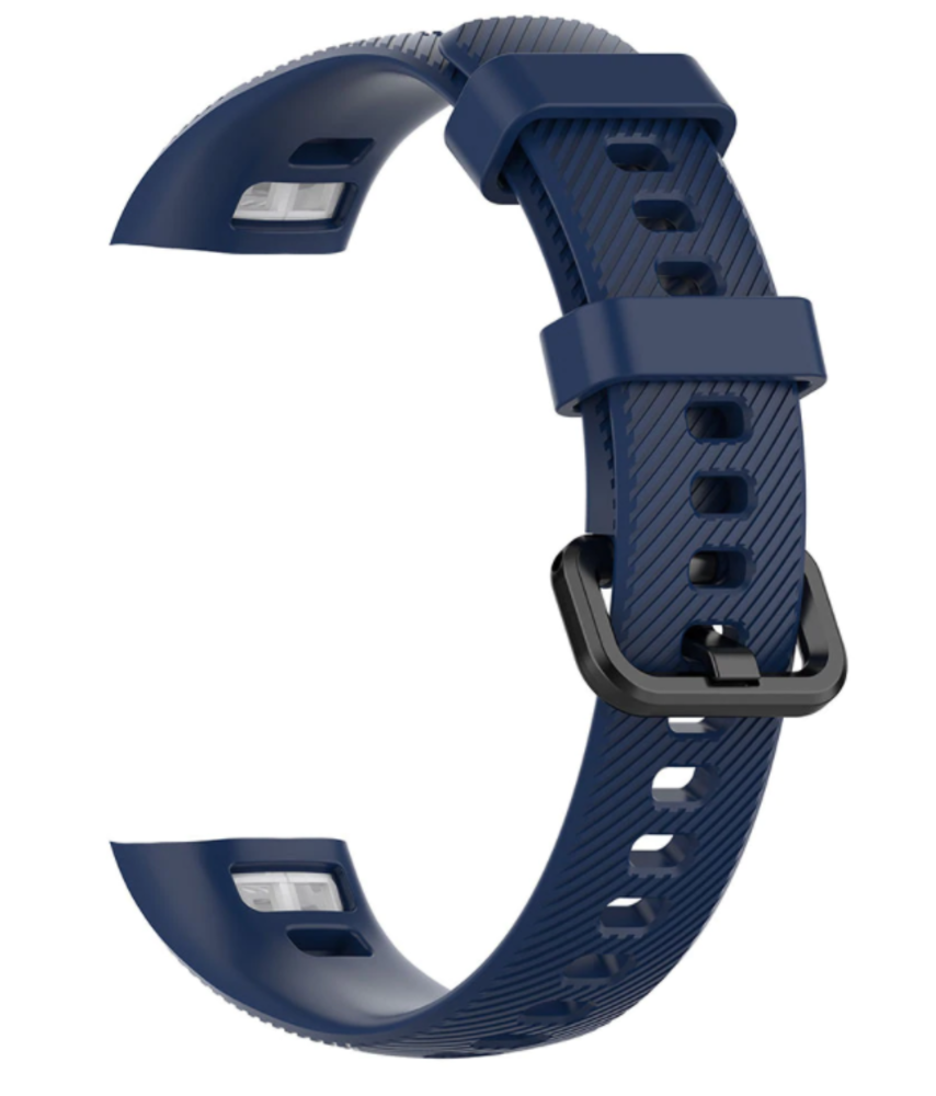Strap-it Strap-it Bracelet silicone Honor Band 4/5 (bleu foncé)