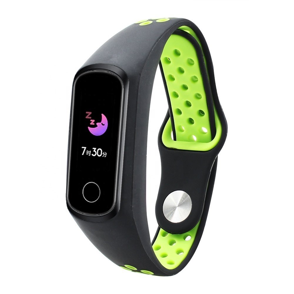 Strap-it Strap-it Bracelet sport Honor Band 4/5 (noir/vert)