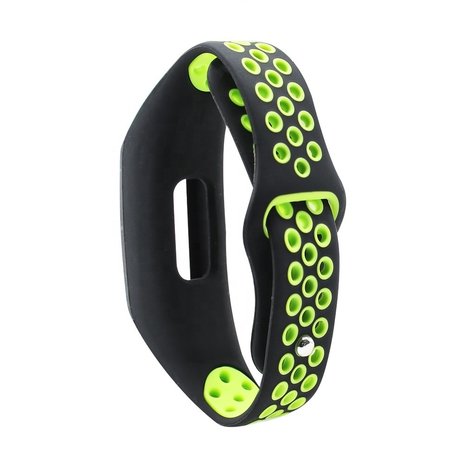 Strap-it Strap-it Bracelet sport Honor Band 4/5 (noir/vert)