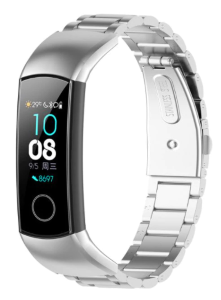 Strap-it Strap-it Bracelet acier Honor Band 4/5 (argent)