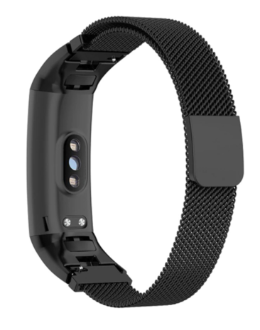 Strap-it Strap-it Bracelet Milanais Honor Band 4/5 (noir)