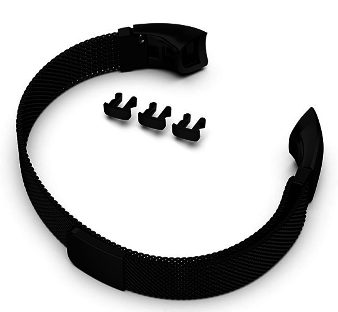 Strap-it Strap-it Bracelet Milanais Honor Band 4/5 (noir)