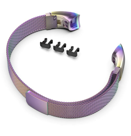 Strap-it Strap-it Bracelet Milanais Honor Band 4/5 (arc-en-ciel)