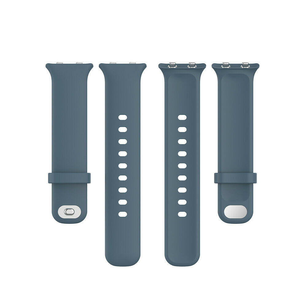 Strap-it Strap-it Bracelet silicone Oppo Watch (bleu gris) 