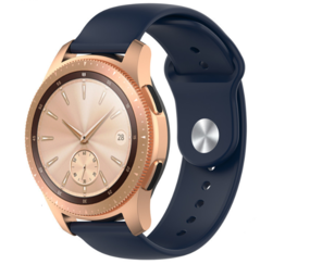 Strap-it Bracelet sport Samsung Galaxy Watch 42mm (bleu foncé)