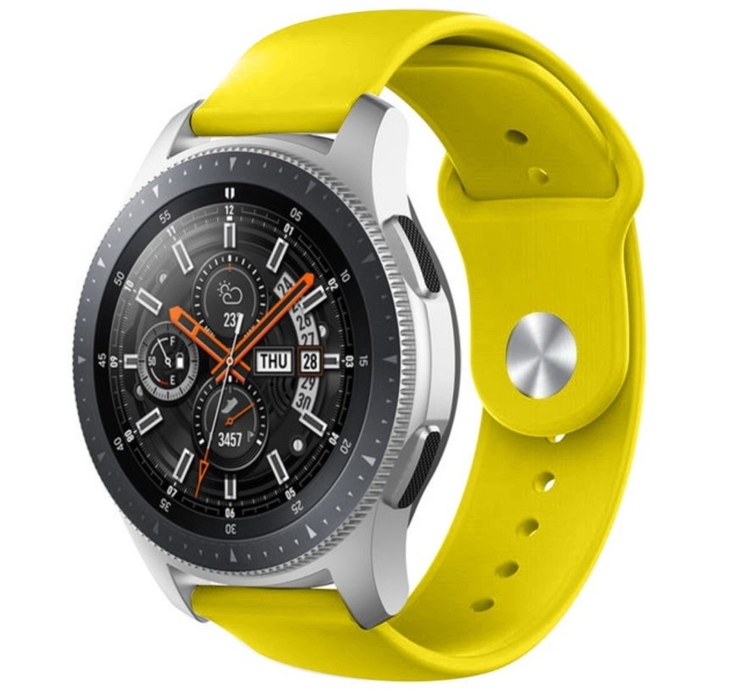 Strap-it Strap-it Bracelet sport Samsung Galaxy Watch 46mm (jaune)