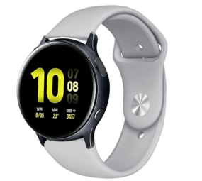 Strap-it Bracelet sport Samsung Galaxy Watch Active (gris)