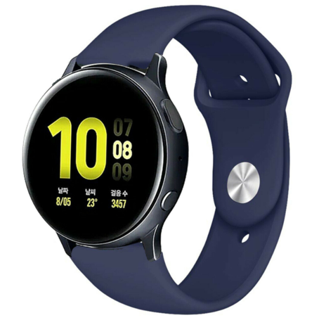 Strap-it Strap-it Bracelet sport Samsung Galaxy Watch Active (bleu foncé)