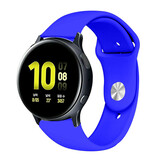 Strap-it Bracelet sport Samsung Galaxy Watch Active (bleu)