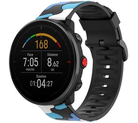 Strap-it Bracelet sport camouflage Polar Ignite (bleu)