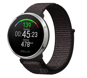 Strap-it Bracelet nylon Polar Ignite (noir)