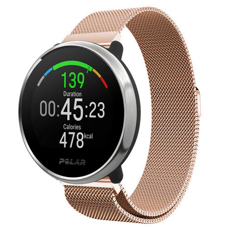 Strap-it Strap-it Bracelet Milanais Polar Unite (or rose)