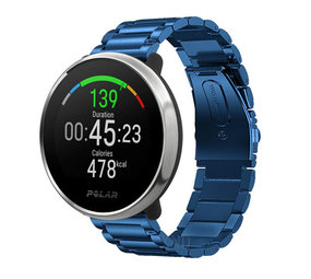Strap-it Bracelet acier Polar Unite (bleu)