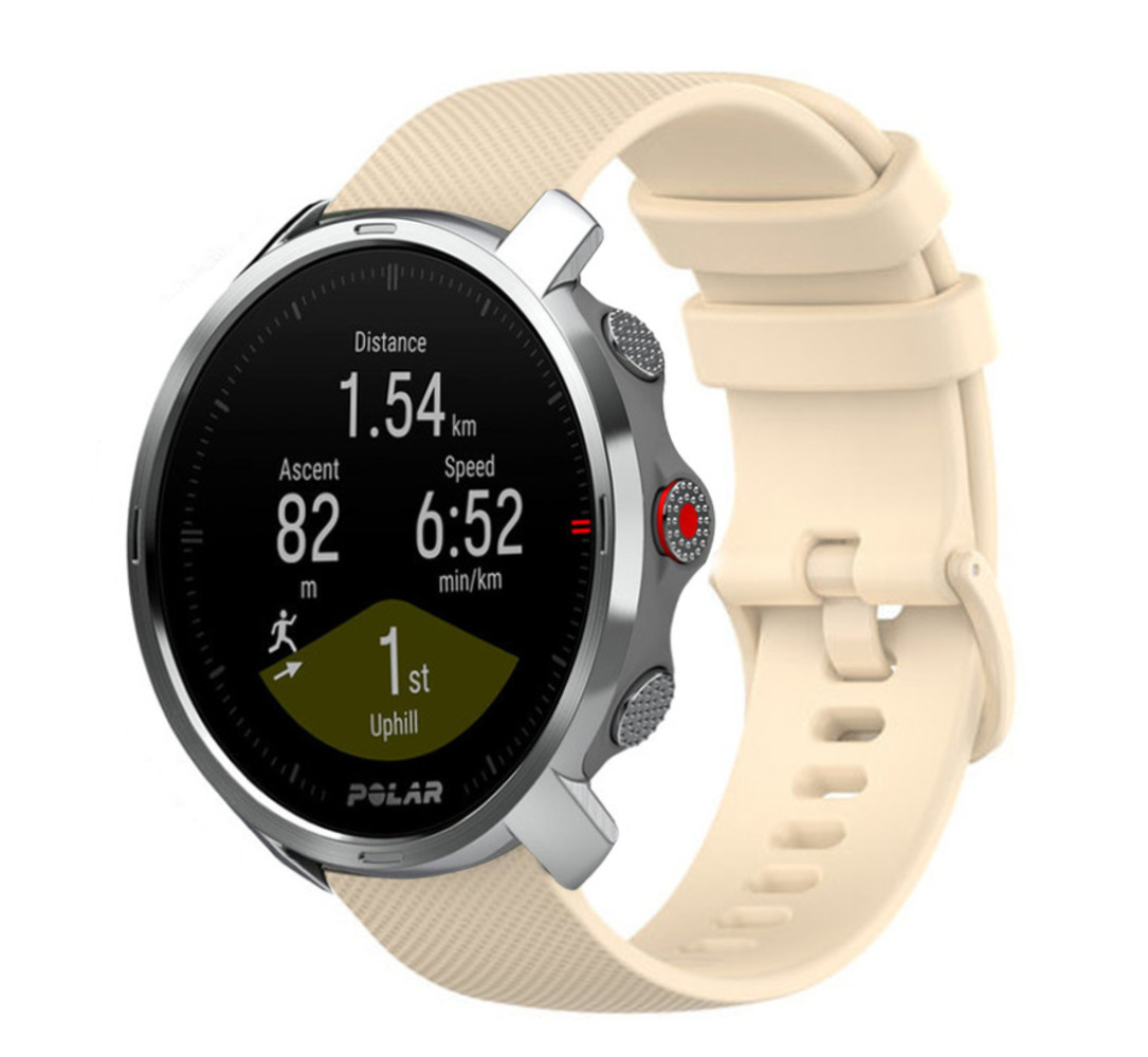 Strap-it Strap-it Bracelet luxe silicone Polar Grit X (beige)